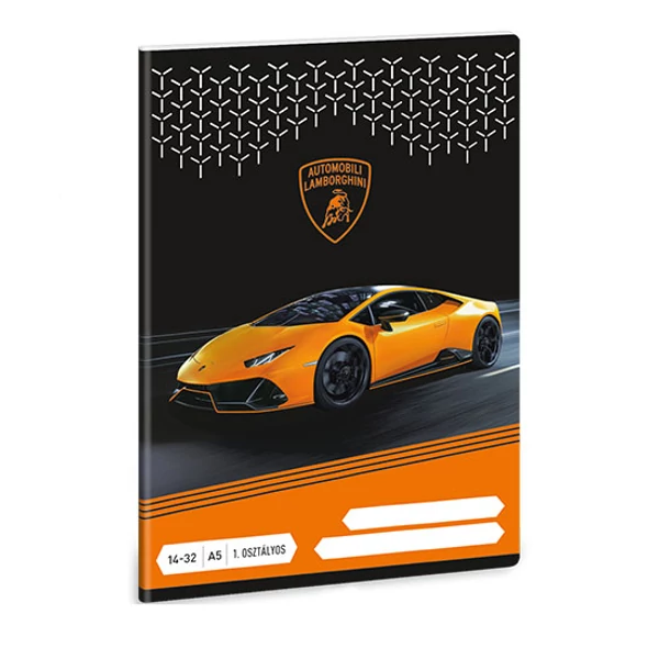 Ars Una: Lamborghini 1.osztályos vonalas füzet A/5 14-32