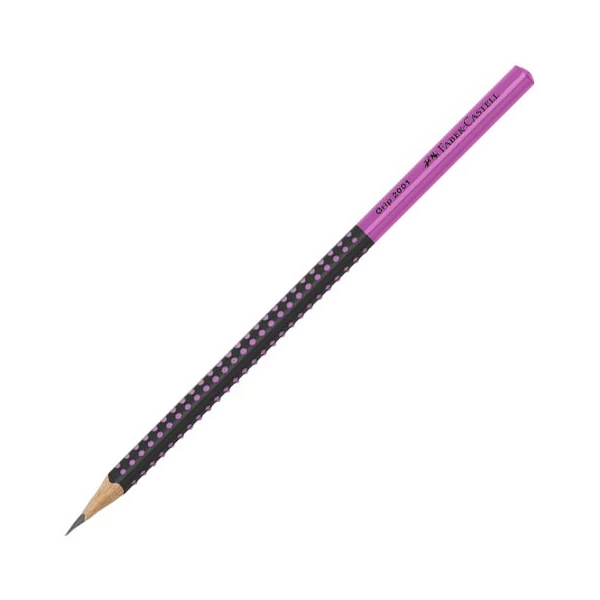 Faber-Castell: Grip 2001 grafit ceruza HB fekete-rózsaszín