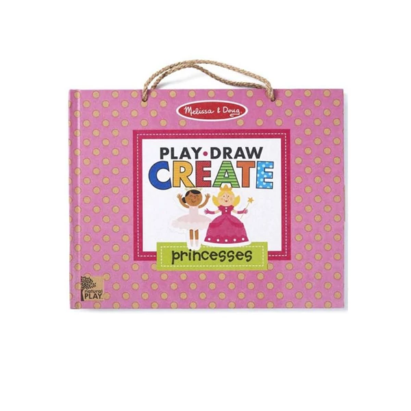 Melissa & Doug: Hercegnős letörölhető rajzoló és mágneses kreatív játékszett