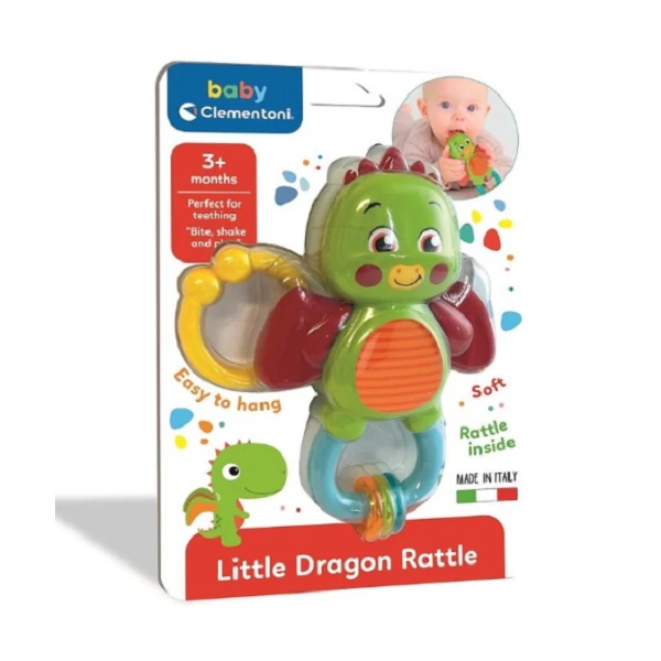 Kis sárkány színes bébi csörgő - Clementoni baby