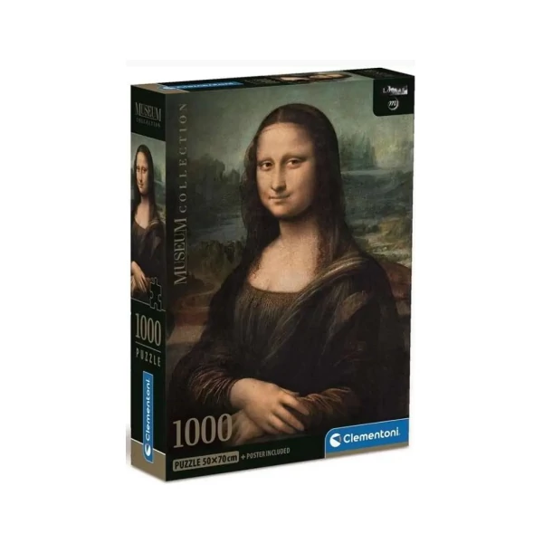 Mona Lisa Museum Collection 1000db-os puzzle poszterrel - Clementoni