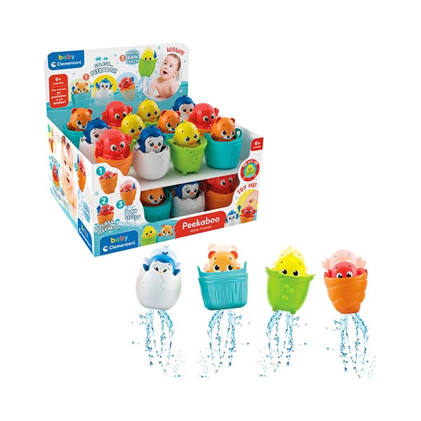 Peekaboo kukucskáló víziállatok többféle változatban 1db - Clementoni baby