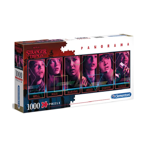 Stranger Things panoráma puzzle 1000db-os - Clementoni