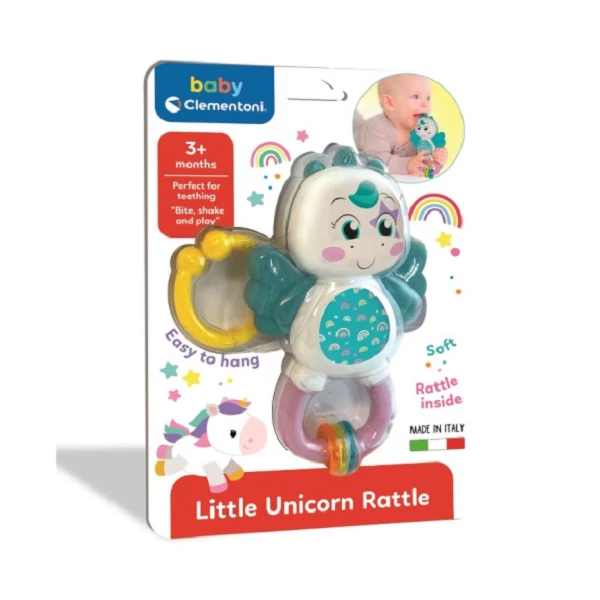Unikornis bébi csörgő - Clementoni baby