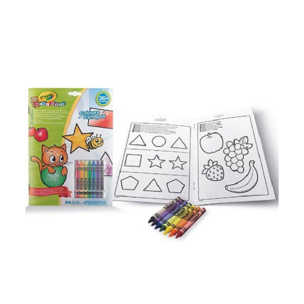 Crayola Mini Kids: Foglalkoztató 7 db zsírkrétával