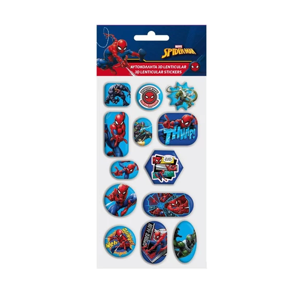 Marvel: Pókember 3D-s hologramos 13db-os matrica szett