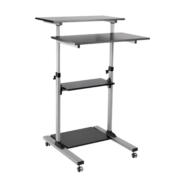 Logilink Ülő-álló munkaállomás, állítható magasságú, mobil, max. 60 kg