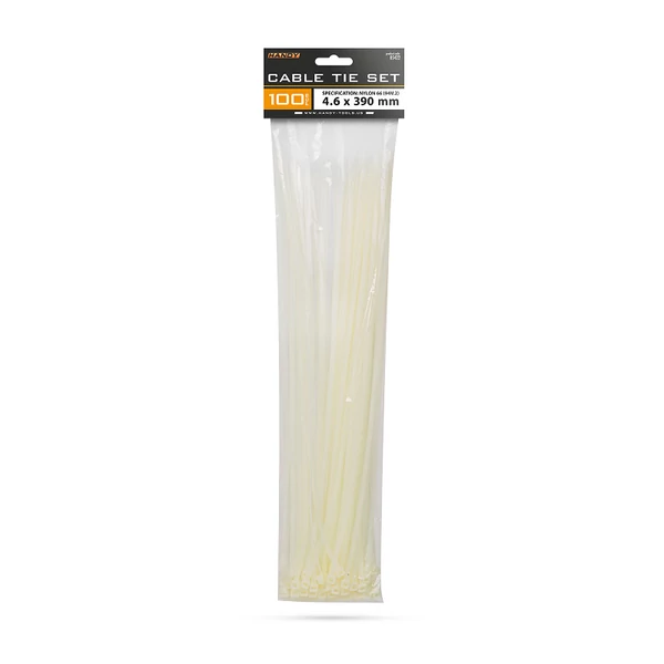 Handy fehér kábelkötegelő 390x4,6mm 100db-os kiszerelésben 05422