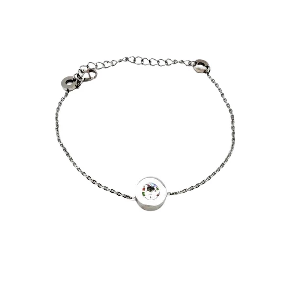 Lora swarovski fehér karkötő S0232A