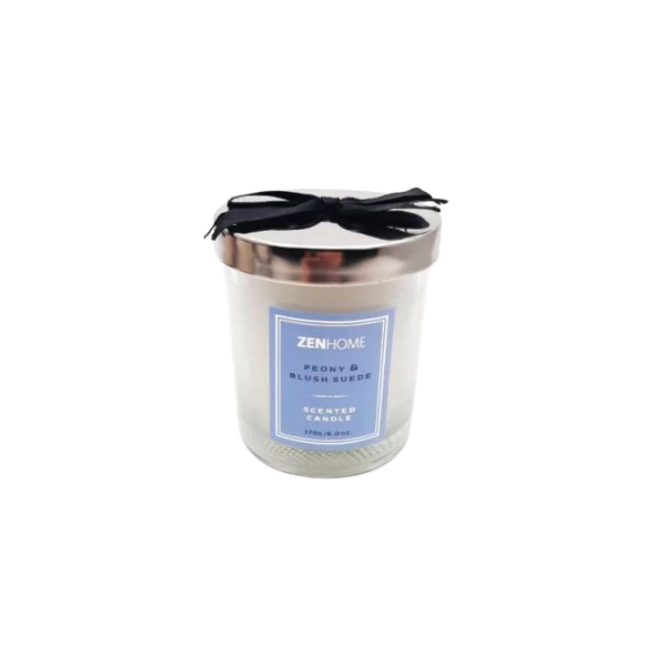 Zenhome peony&blush suede poharas illatgyertya 170g 750004