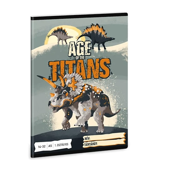 Ars Una: Age of the Titans 1.osztályos vonalas füzet A/5 14-32