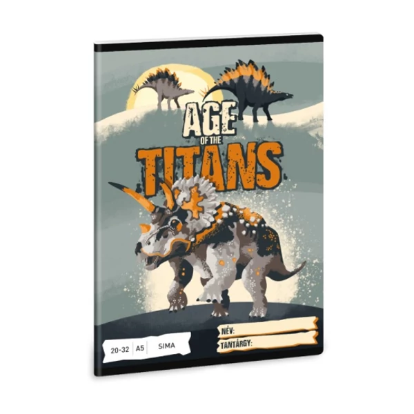 Ars Una: Age of the Titans dinoszauruszos sima füzet A/5 20-32