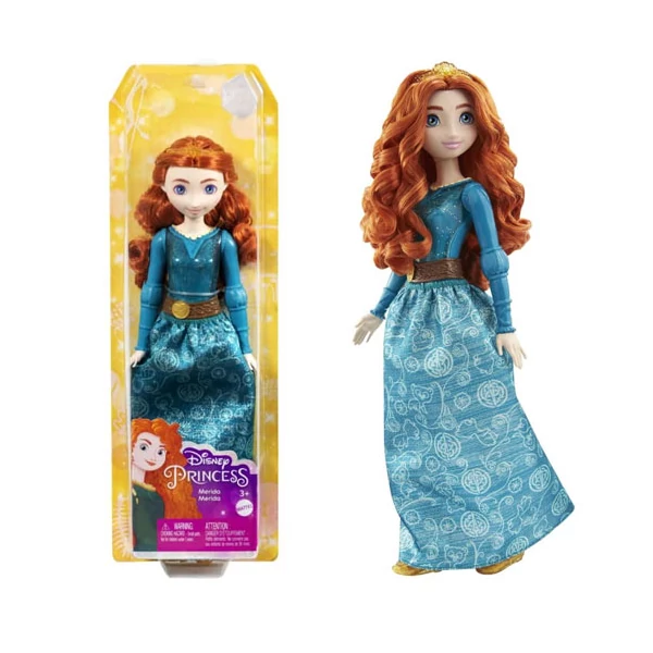 Disney Hercegnők: Csillogó Merida hercegnő baba - Mattel