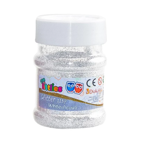 The Littlies: Fehér csillámpor tégelyben 113g