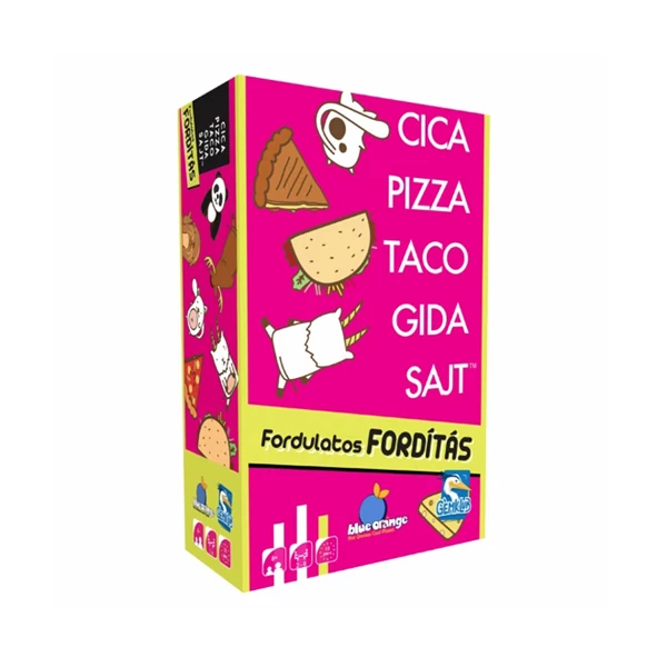 Cica, pizza, taco, gida, sajt - Fordulatos fordulat társasjáték