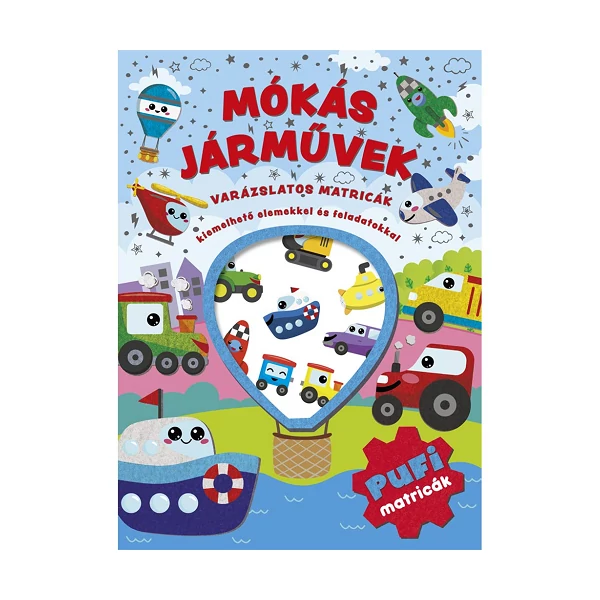 Varázslatos matricák - Mókás járművek matricásfüzet