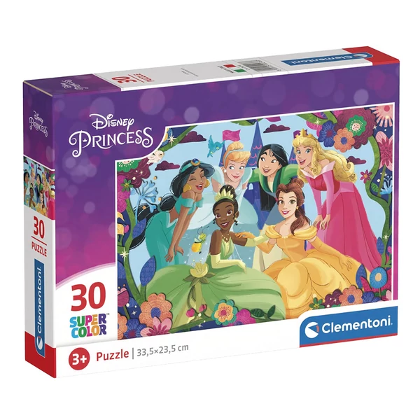 Disney hercegnők 30 db-os Supercolor puzzle - Clementoni