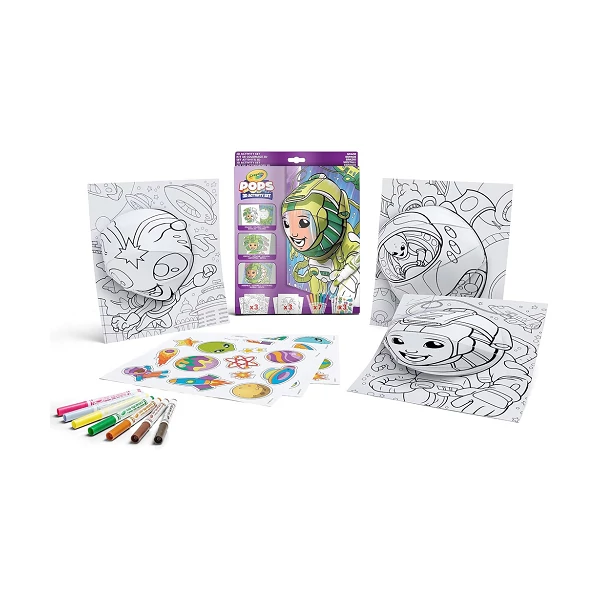 Crayola: POP's 3D-s foglalkoztató színező füzet - űrutazás