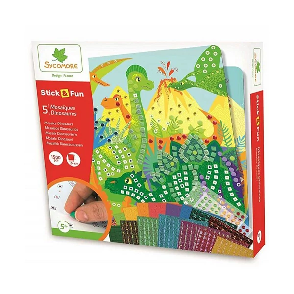 Sycomore Stick'N Fun Dinoszauruszos mozaikkép készítő szett