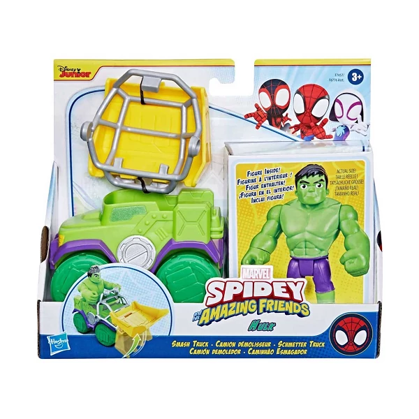 Pókember: Póki és csodálatos barátai - Hulk akciófigura járművel - Hasbro