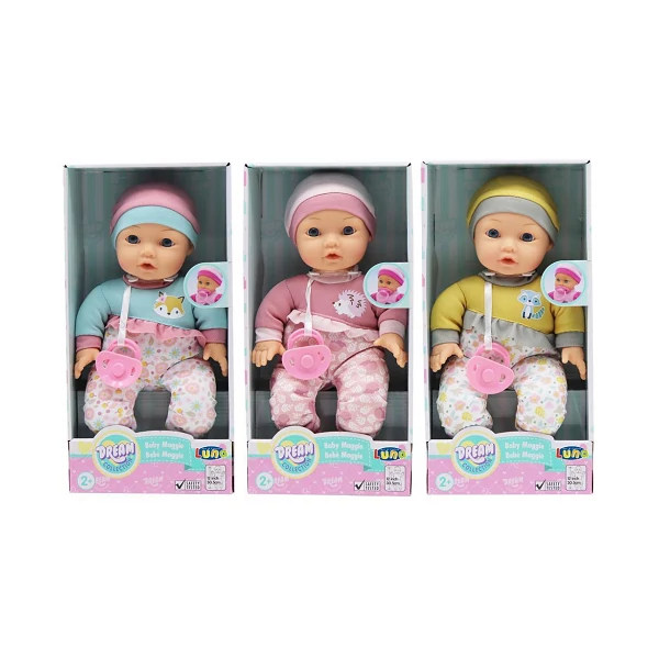 Dream Collection: Maggie baba háromféle változatban cumival 30cm