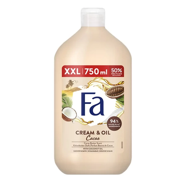 Fa Cream and Oil Cacao tusfürdő és habfürdő 750ml