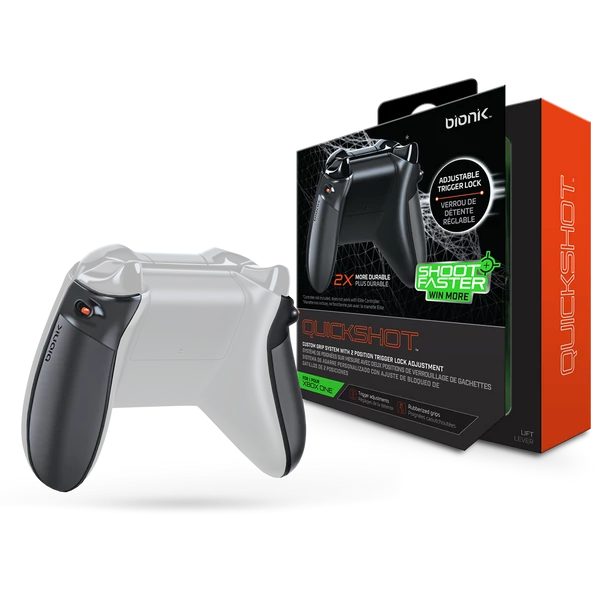 BIONIK XBOX One Kiegészítő Quickshot Pro Kontroller Ravasz csomag fekete & szürke, BNK-9011