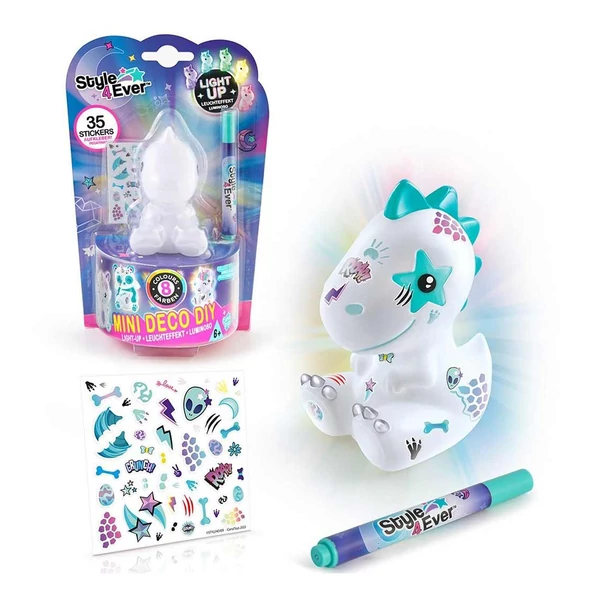 Style 4 Ever: Díszítsd fel! Mini deko világító figura többféle változatban 1db