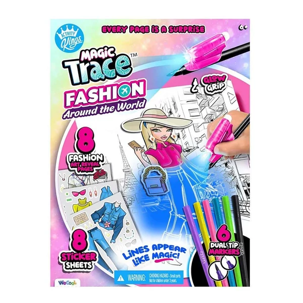 Magic Trace stúdió: Ragyogó rajzolás - divat kezdőszett