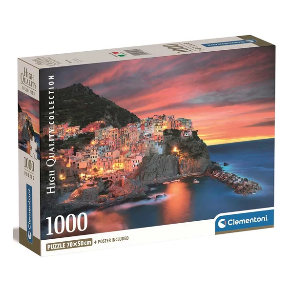 Manarola HQC 1000db-os Compact puzzle 70x50cm - Clementoni