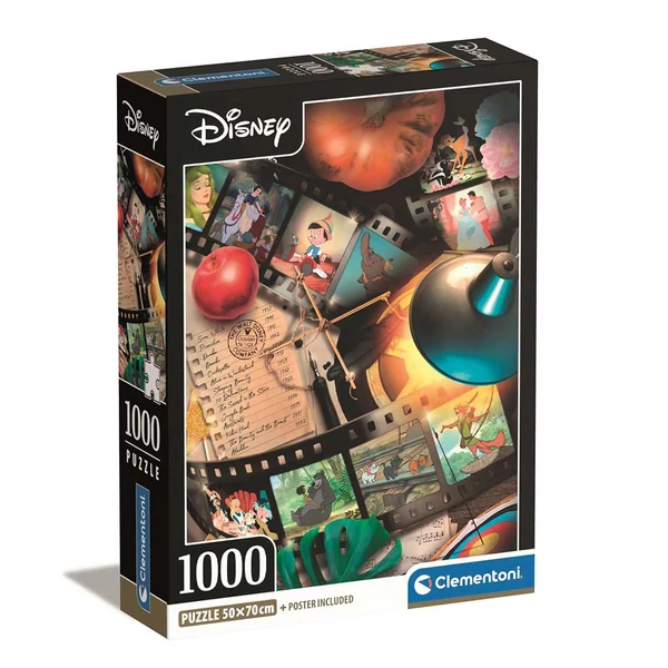 Disney klasszikusok 1000db-os Compact puzzle 50x70cm - Clementoni