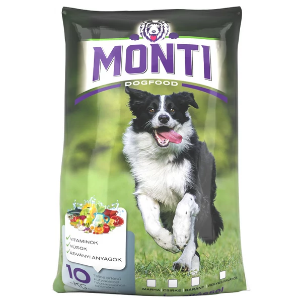 Monti marha kutyaeledel 10kg - csak egyedi szállítással vagy személyes átvétellel