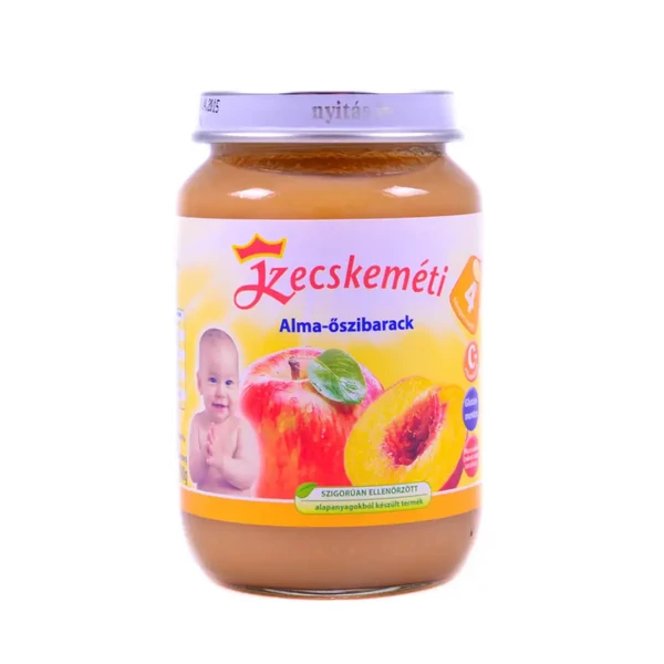 Kecskeméti alma-őszibarack bébiétel 4 hónapos kortól 190g