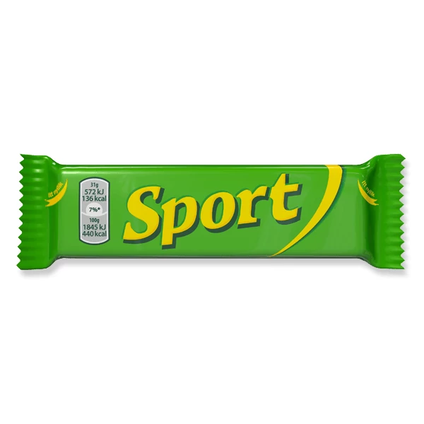 Sport étcsokoládéval mártott rumos ízű kakaós szelet 31 g