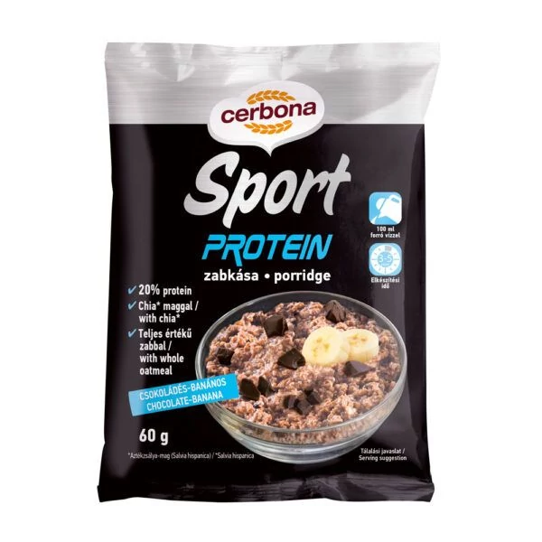 Cerbona sport protein zabkása csokoládés-banános 60g
