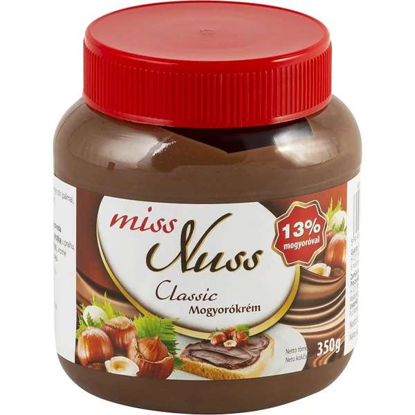 Miss Nuss Classic mogyorókrém 350G