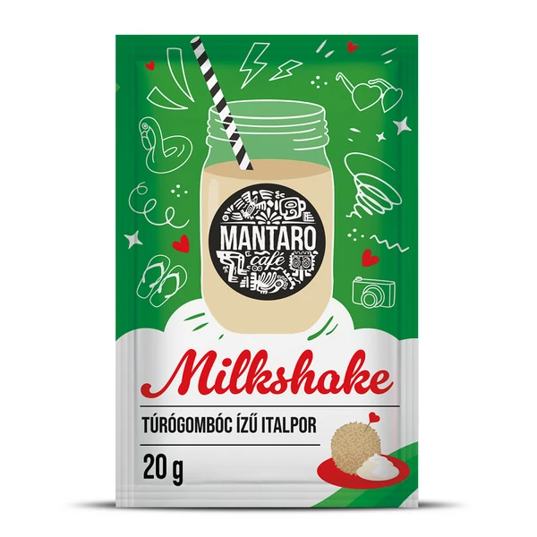 Mantaro milkshake túrógombóc ízű italpor 20g