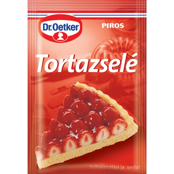 Dr. Oetker piros tortazselé 12g