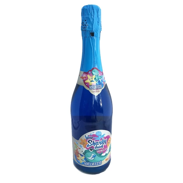 Blue sharky vadmálna ízű nyelvfestős üdítő 0,75l