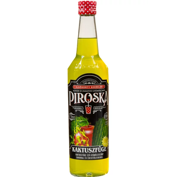 Piroska kaktuszfüge ízesítésű gyümölcsszörp 0,7 l