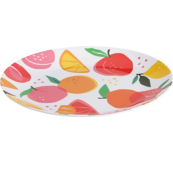 Excellent houseware gyümölcsös melamin lapostányér 20cm 177601630