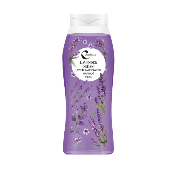 Charlotte tusfürdő levendula olajjal 750ml