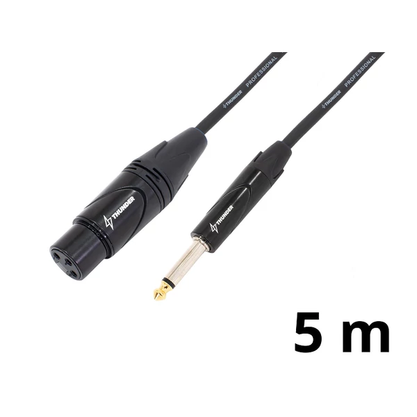 Thunder CX40-5 mikrofonkábel (6,3 mm Jack - XLR mama) - (5 m)