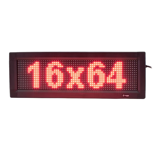 Thunder Germany SMD-16064R Fényreklám, LED Fal, piros, WiFi - (16x 64 cm)