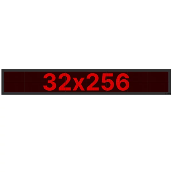 Thunder Germany SMD-32256R Fényreklám, LED Fal, piros, WiFi - (32x256 cm)