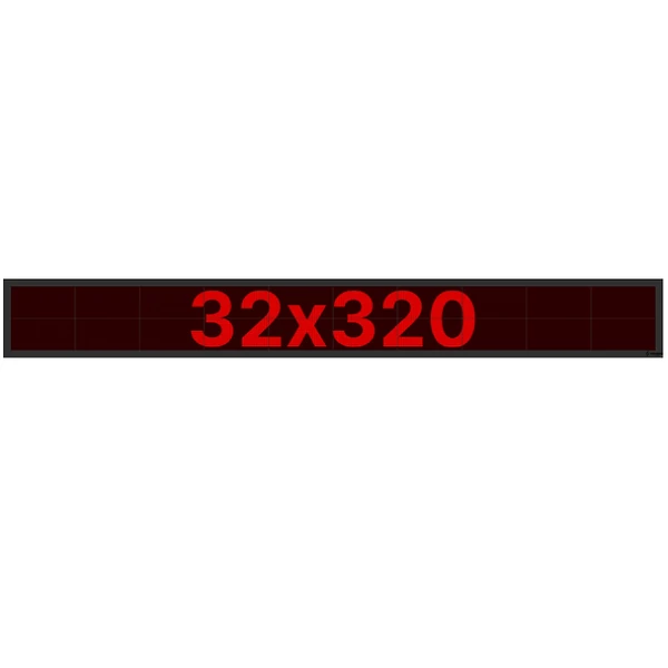 Thunder Germany SMD-32320R Fényreklám, LED Fal, piros, WiFi - (32x320 cm)