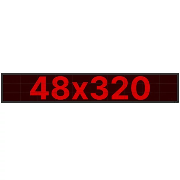 Thunder Germany SMD-48320R Fényreklám, LED Fal, piros, WiFi - (48x320 cm)