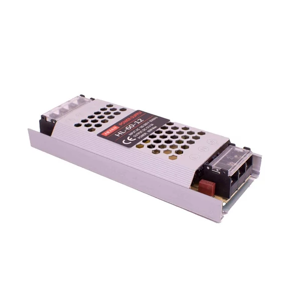 Thunder HL12-060 LED szalag tápegység, adapter, fém 12V (5A/60W)