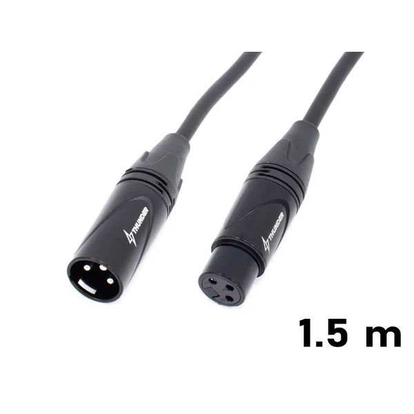 Thunder MC199-1,5 Mikrofonkábel (XLR 3PIN mama - papa) - 1,5m