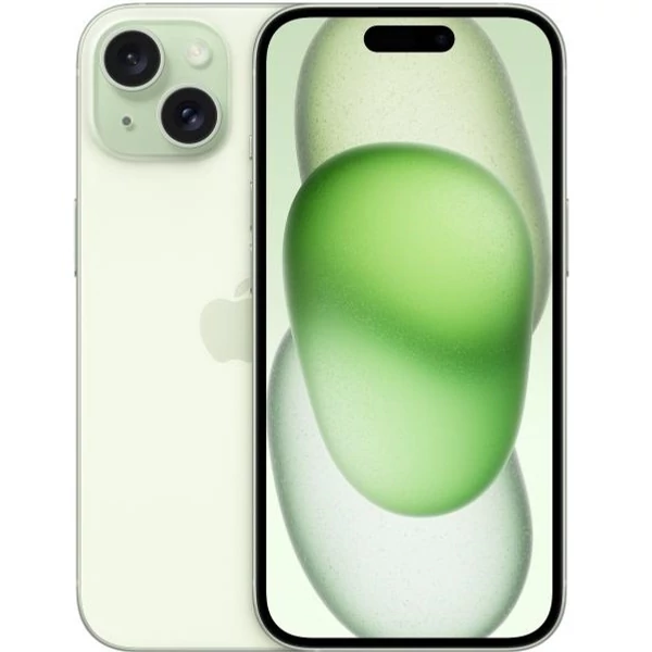 Apple iPhone 15 128GB zöld (green) kártyafüggetlen okostelefon